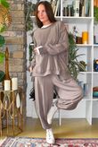 Lagen Shelby Barrel Pant Mocha 